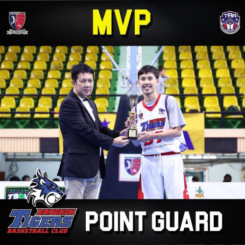 Supanut Thamkhantipong won MVP as Point Guard for the TBL D League 2018